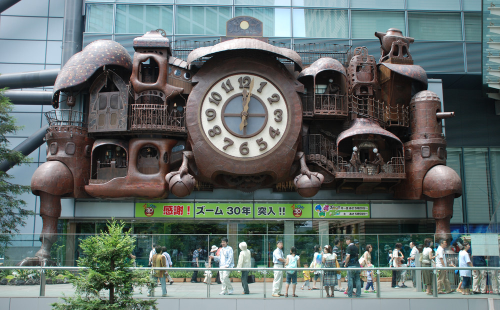 Giant Ghibli clock, Tokyo, Japan. bluehand / Shutterstock.com