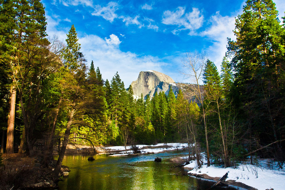 Half Dome Rock, Yosemite National Park, California.