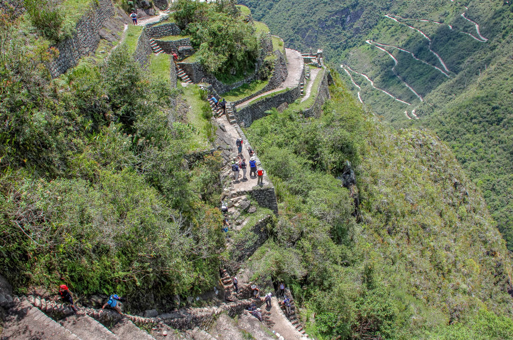 View from the climb, Huayna Picchu, Peru.