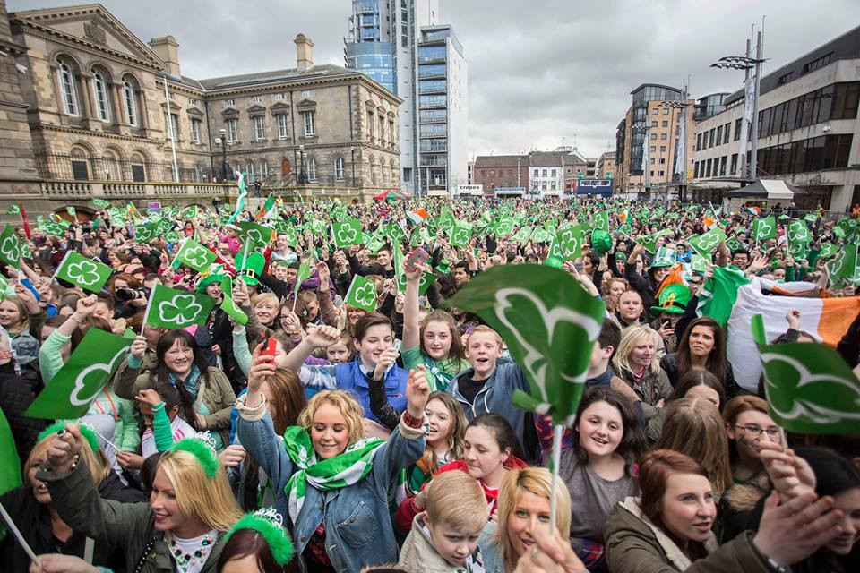 Parade in Belfast, Ireland. facebook.com/StPatricksDayBelfast/