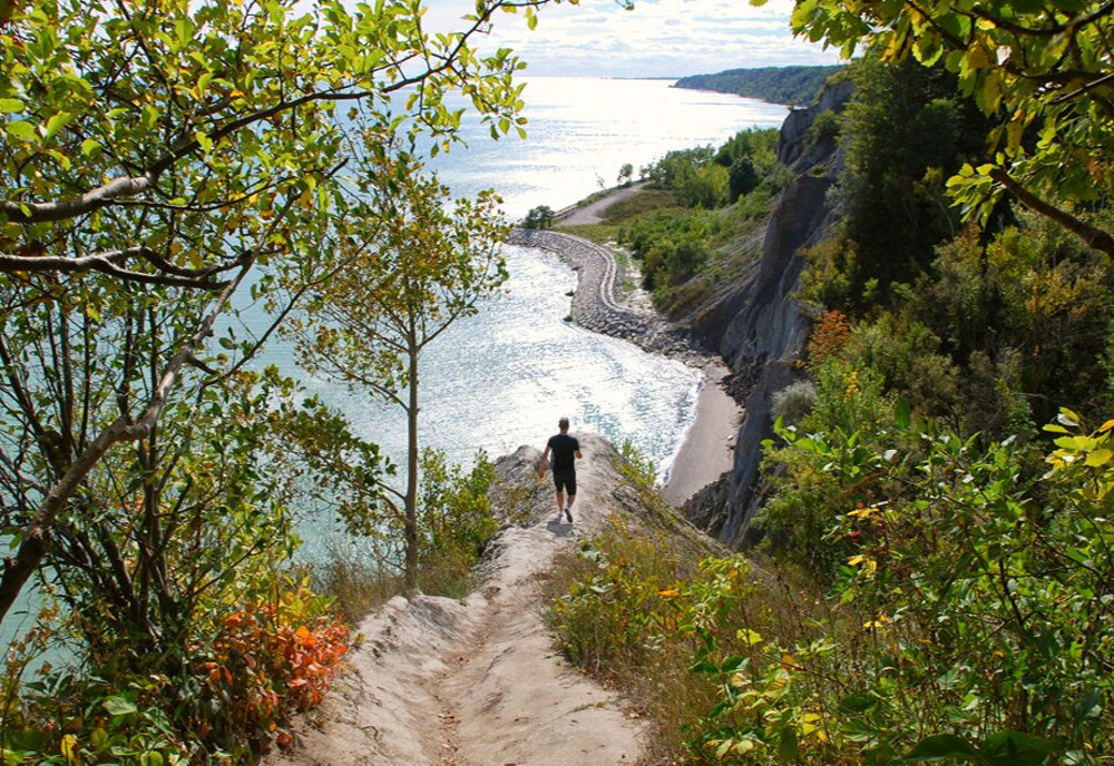 Scarborough Bluffs, Toronto, Ontario, Canada.