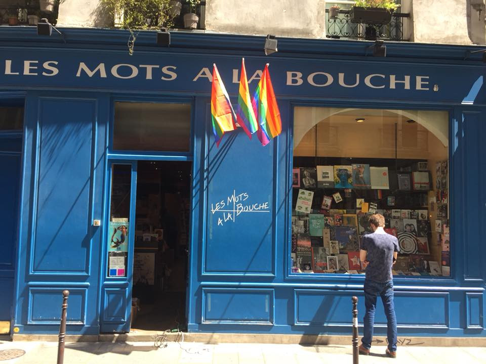 Les Mots à la Bouche, Paris, France. facebook.com/Librairie-Les-Mots-à-la-Bouche/