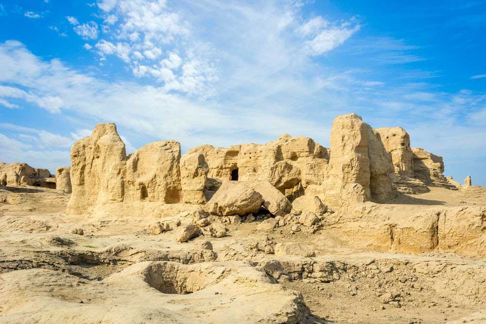 Jiaohe Ancient Ruins, Turpan, China.