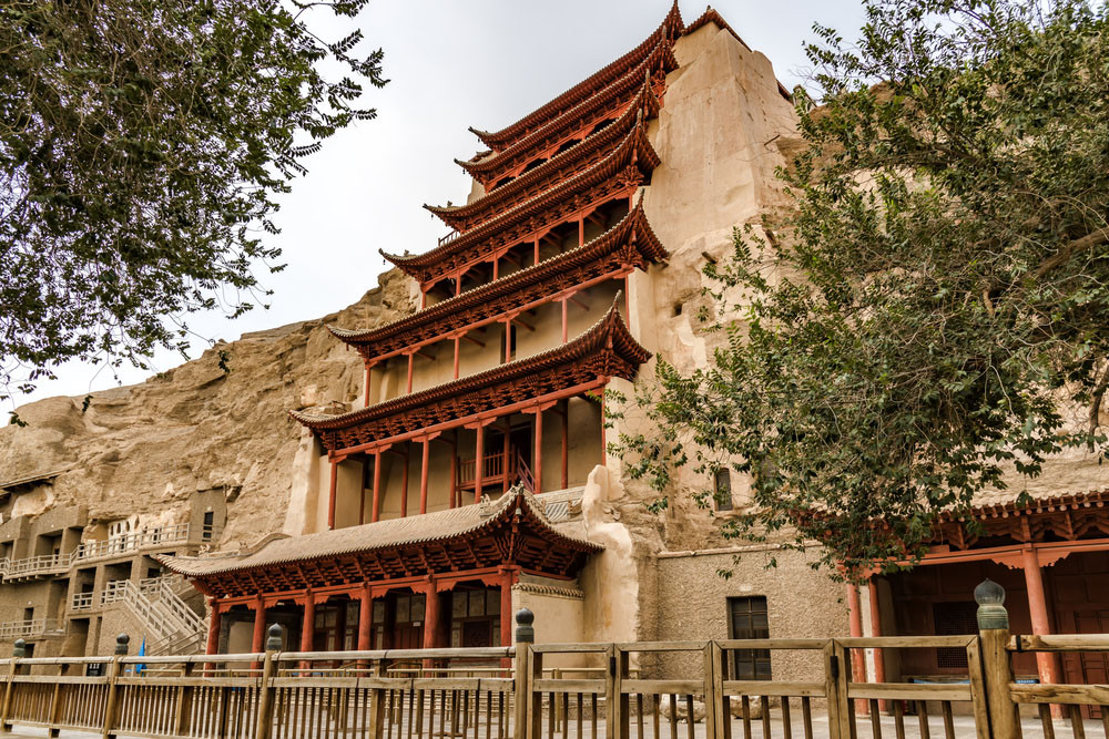 Mogao Caves complex, Dunhuang, China.