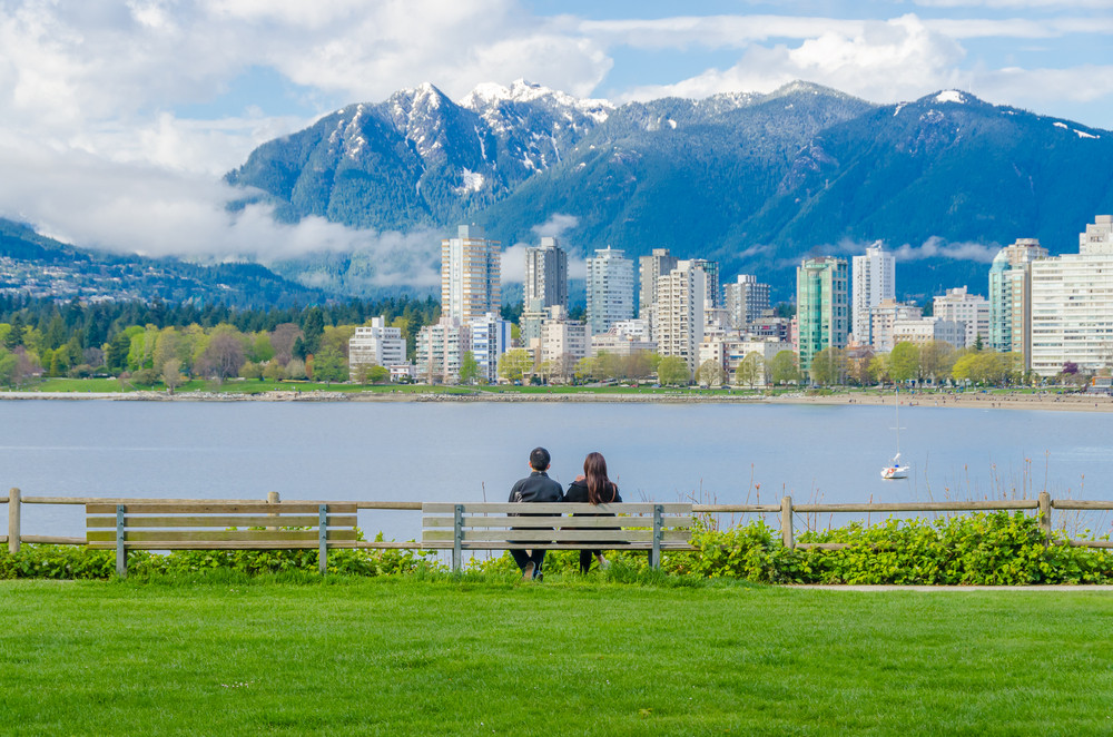 Kitsilano Beach Park, Vancouver, British Columbia, Canada. 