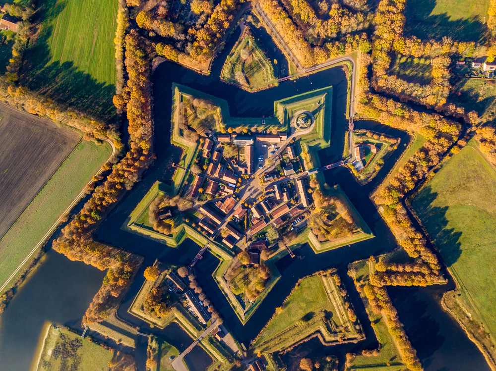 Fort Bourtange, Bourtange, Groningen, Netherlands.