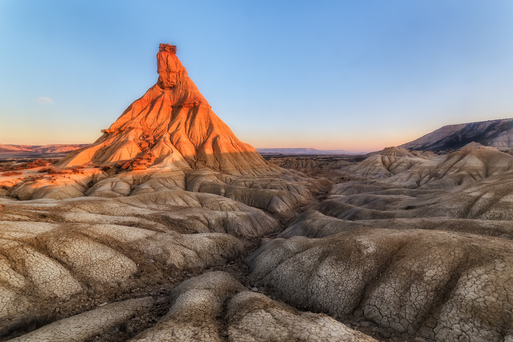 Castil de tierra, Las Bardenas, Soria, Spain.